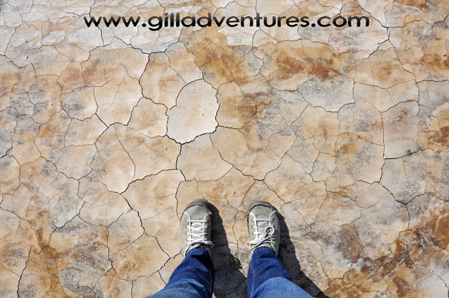 feet on the Alvord Desert