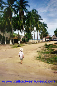 Small child in Barra de Potosi, Mexico