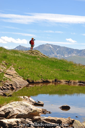 John on our hike yesterday, trying to capture what we love about Andorra.