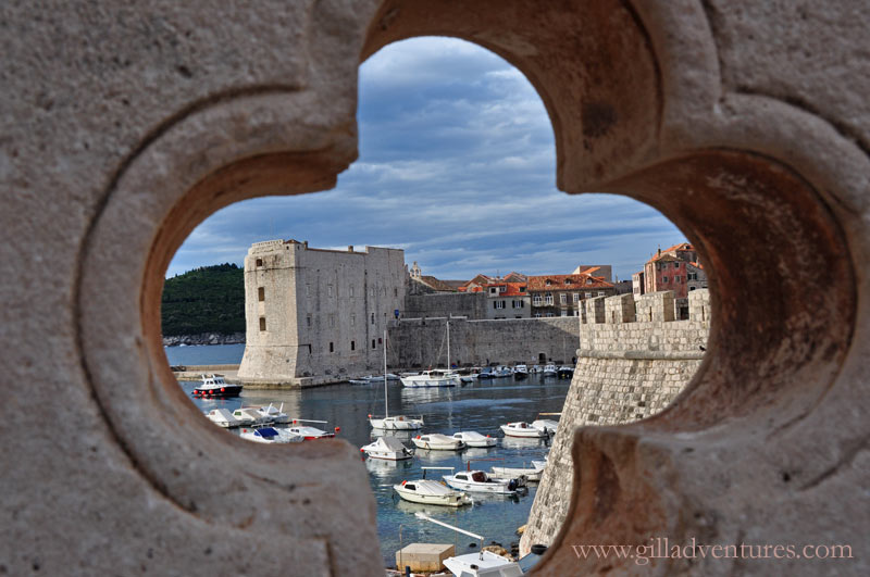 Dubrovnik Croatia in Morning Light Early morning light on the walls of Dubrovnik, Croatia and its small harbor..