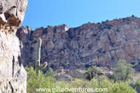 phoneline trail, top of sabino canyon